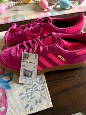 adidas Handball Spezial Women's Pink Suede Sneakers